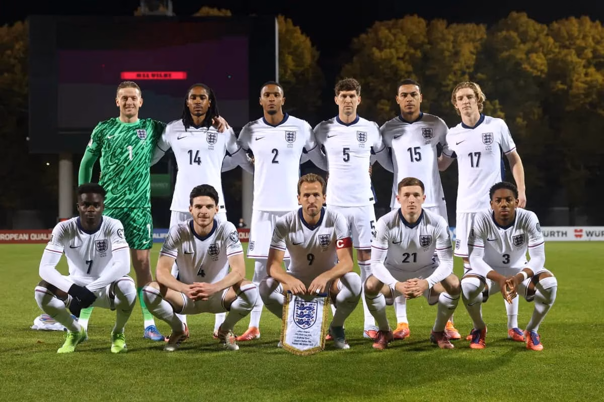 team photo for England