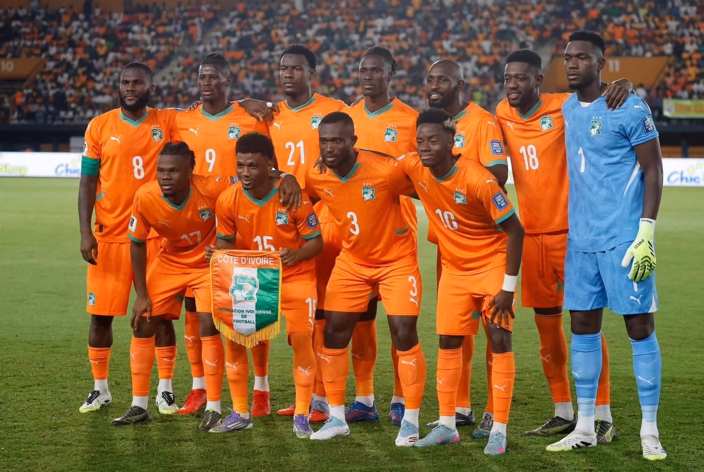 team photo for Côte d’Ivoire
