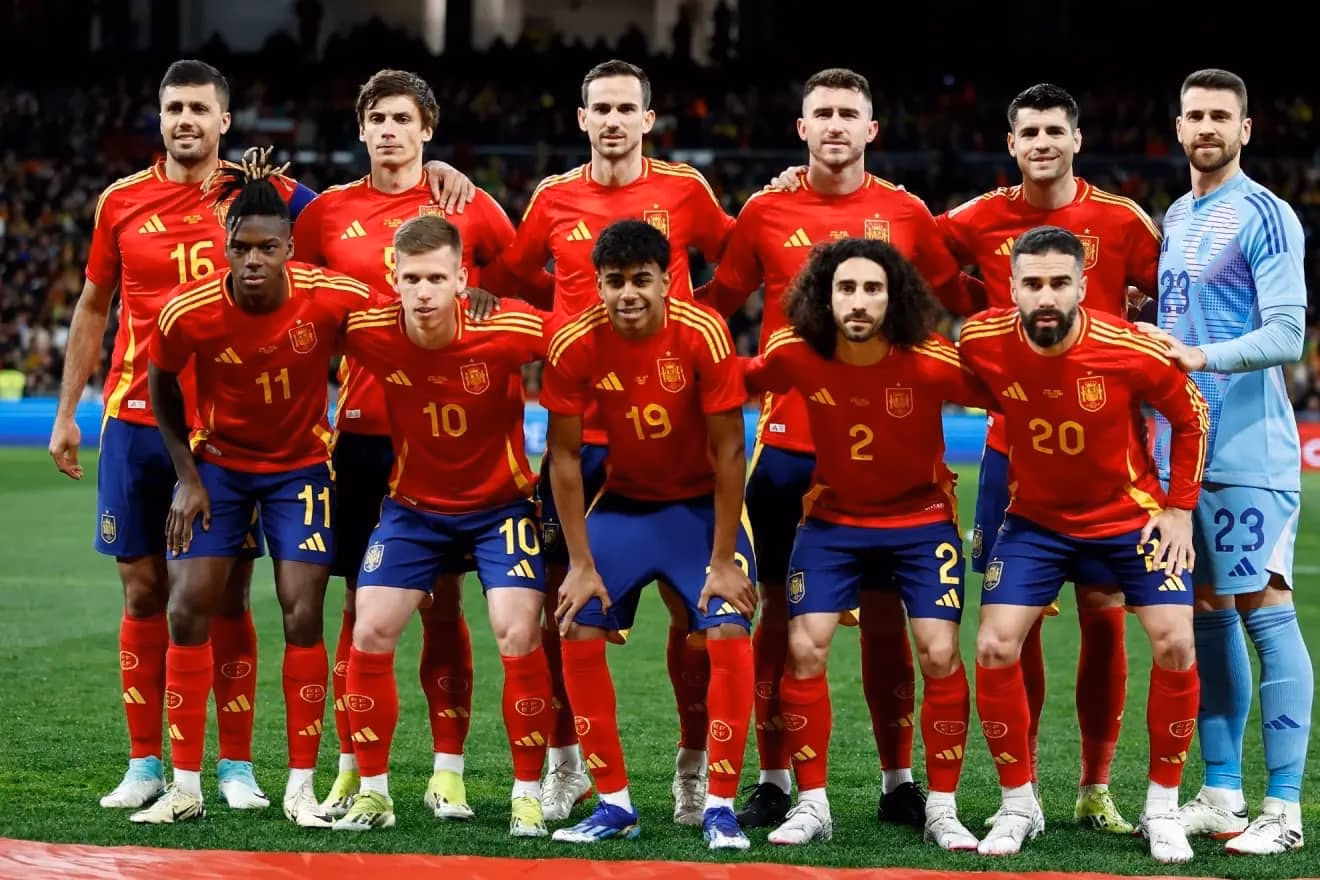 team photo for Spain