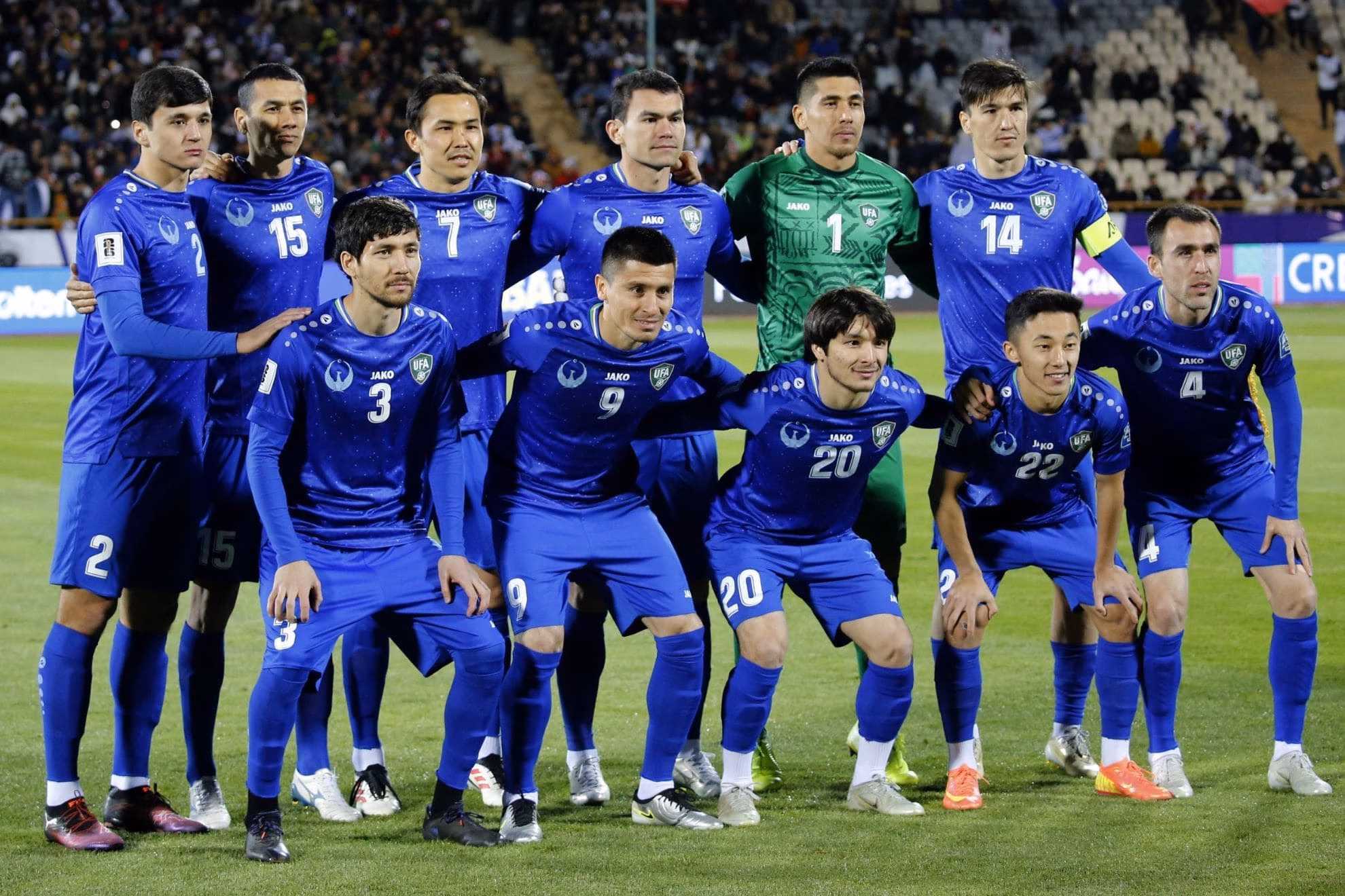 team photo for Uzbekistan